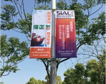 新国际博览中心周边道旗