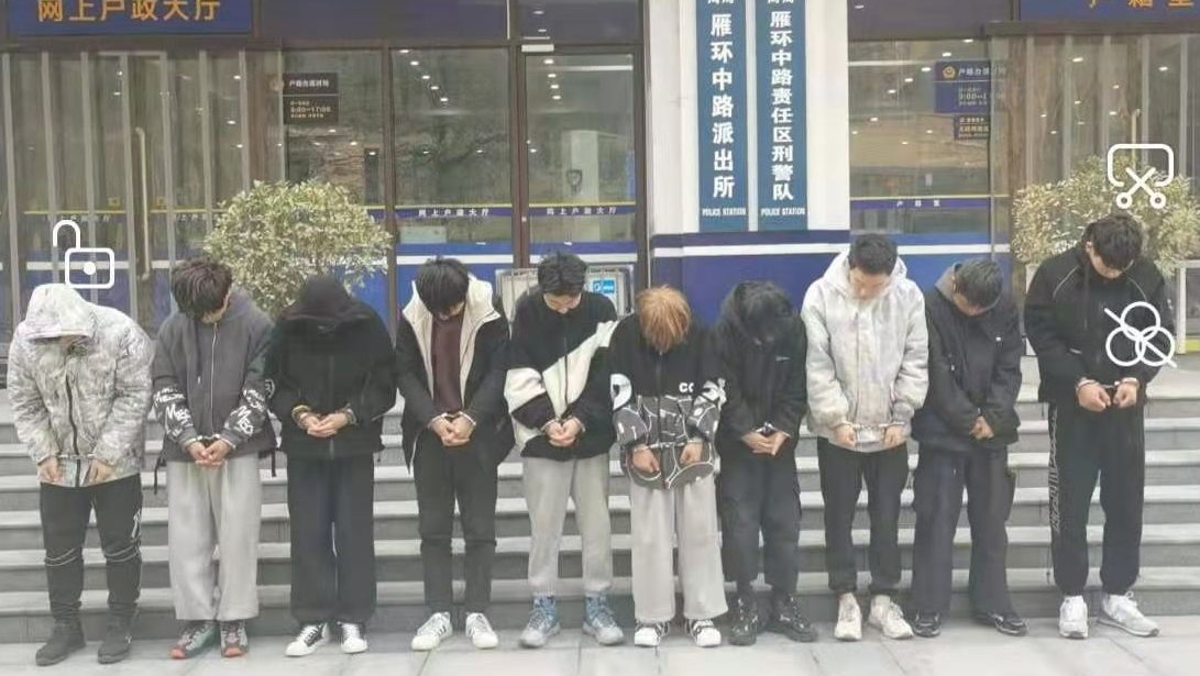 雁塔警方：抓住了！ 仅40小时成功打掉一个砸车玻璃盗窃团伙
