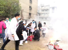联合医院进行消防安全座谈及应急演练活动