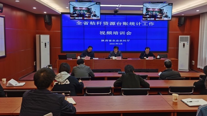 全省秸秆资源台账统计工作视频培训会举办