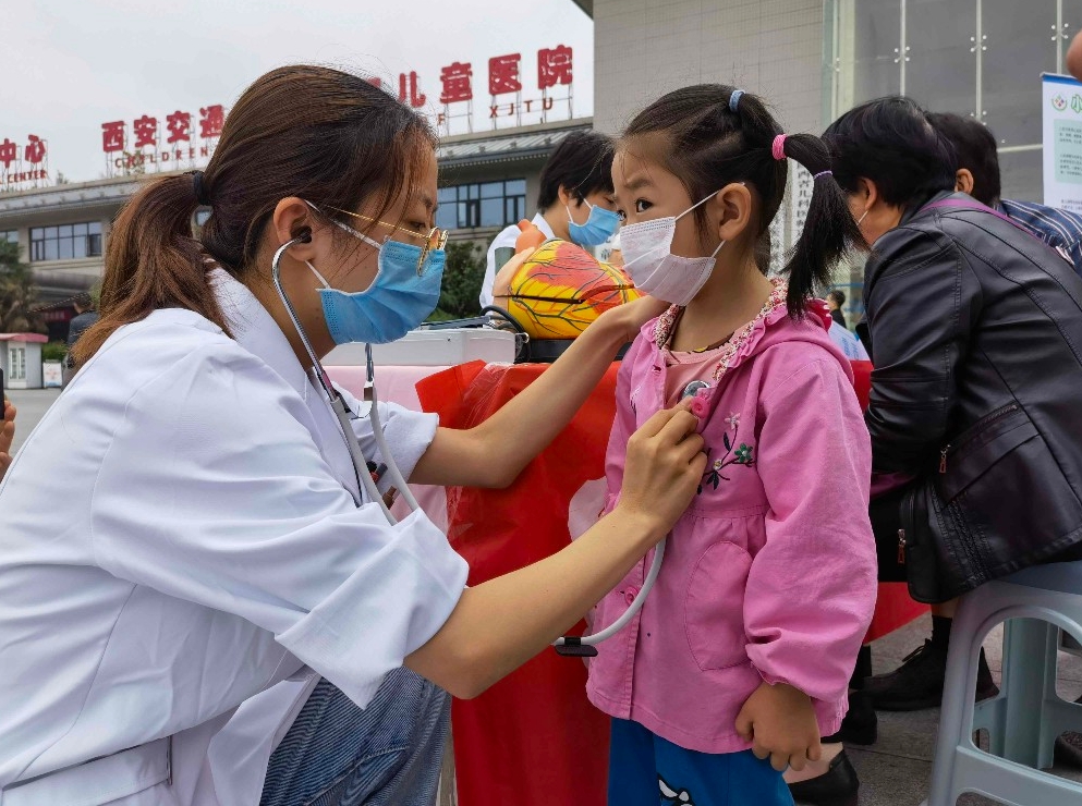 世界心脏日西安市儿童医院举办大型义诊