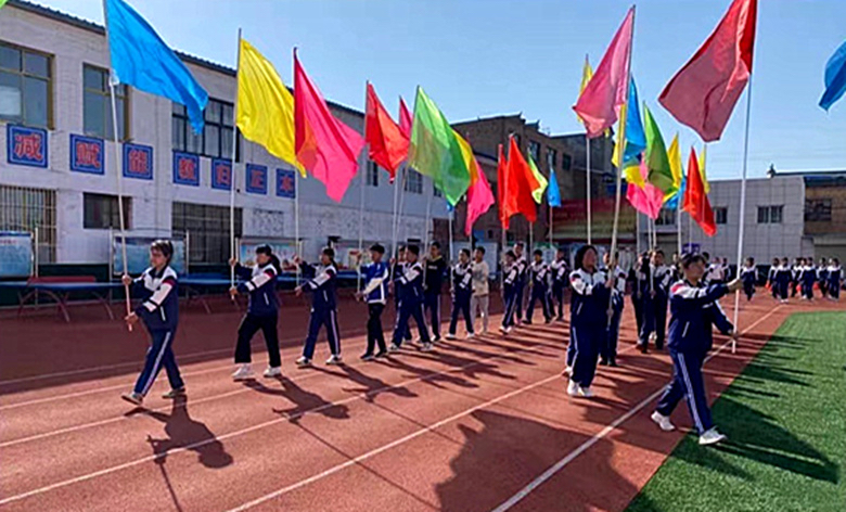 彬州永乐中学举行庆祝中国共青团建团100周年暨第八届春季运动会