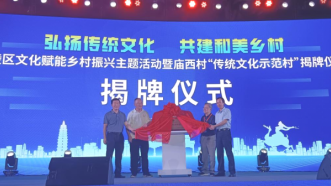 文化名家助力乡村振兴 西安市高陵区庙西村挂牌传统文化示范村