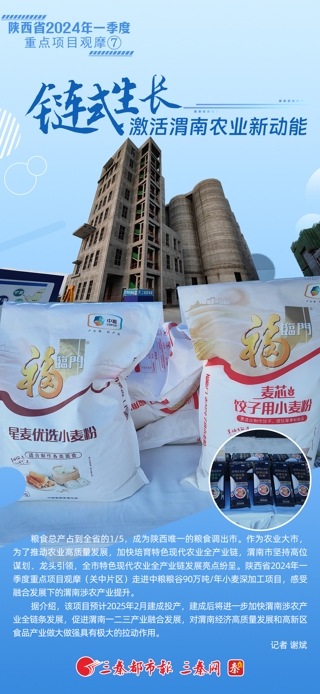 陕西省2024年一季度重点项目观摩⑦丨 “链式生长”激活渭南农业新动能