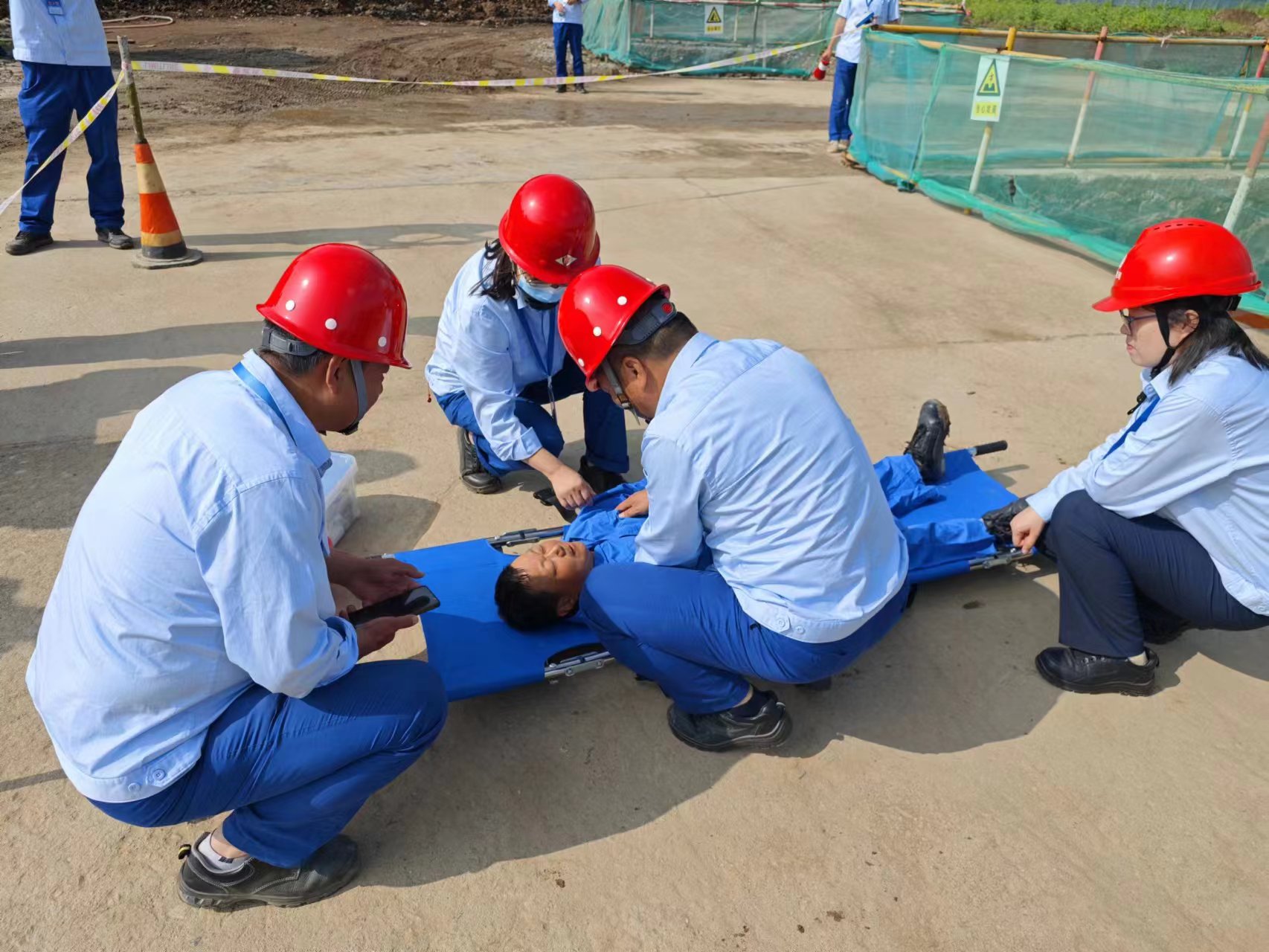 惠安纤维素公司开展建筑施工现场火灾应急演练