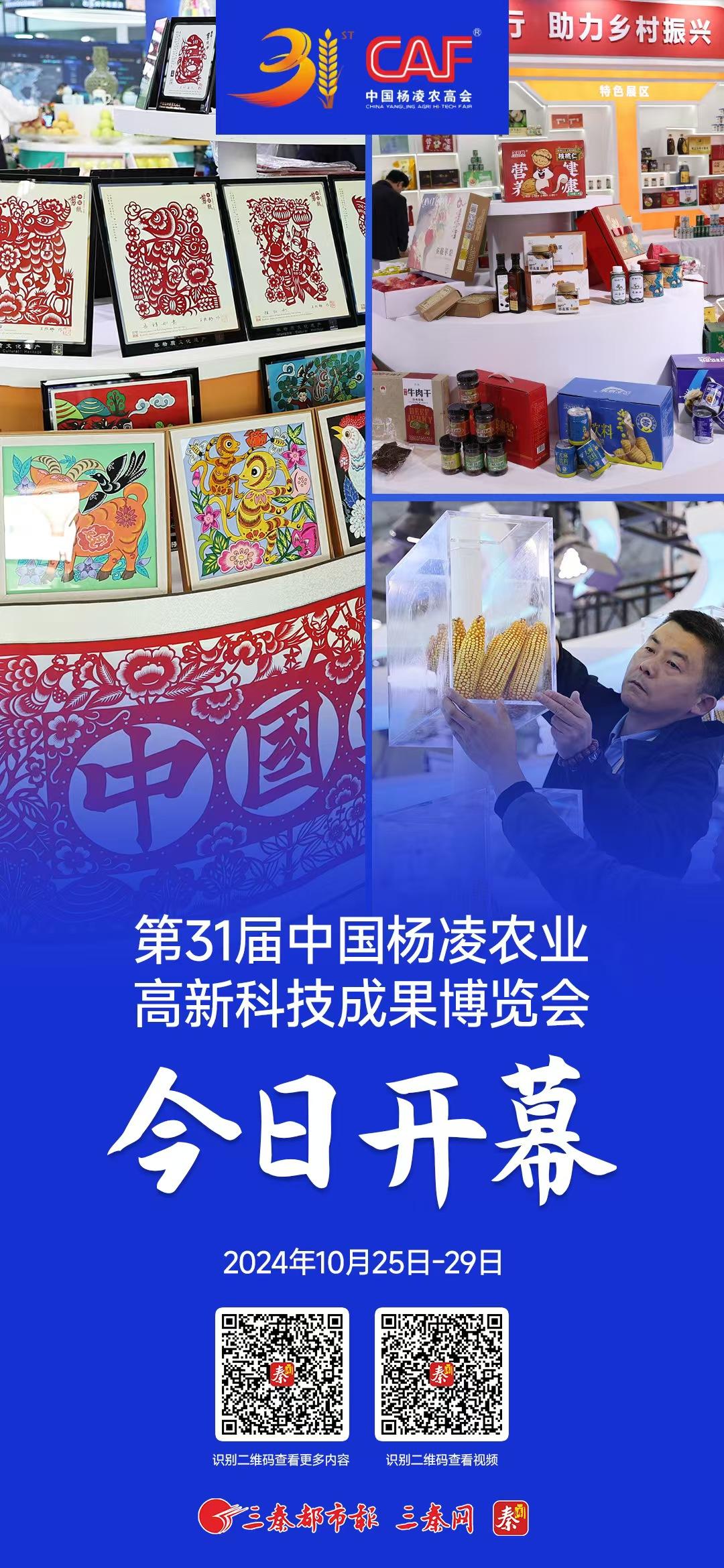 第31届中国杨凌农业高新科技成果博览会今日开幕