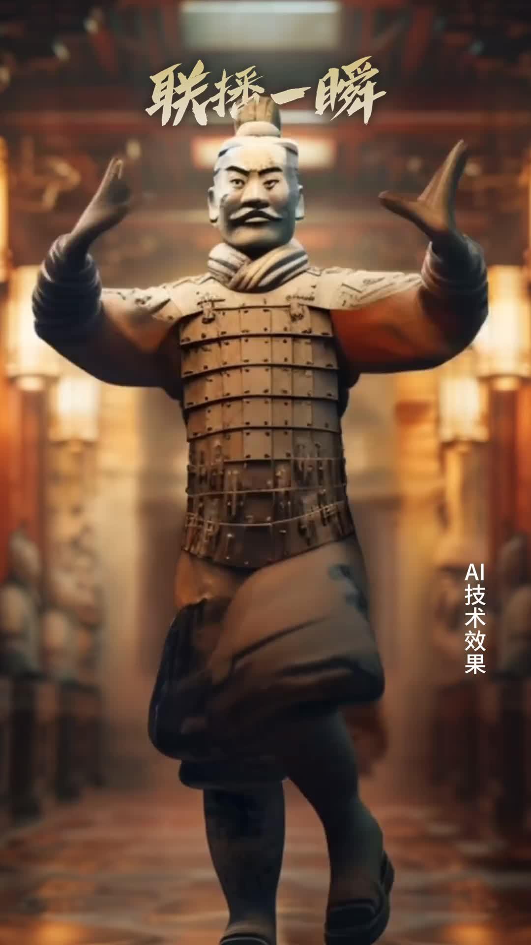 你以为秦兵马俑只有单调的灰土色吗？其实秦兵马俑曾经拥有赤橙黄绿青蓝紫等绚丽色彩，仿佛将“多巴胺配色”穿在身上，其中“红配绿”还是经典搭配呢！和#联播一瞬 一起探索秦兵马俑的色彩之谜！#文化中国行