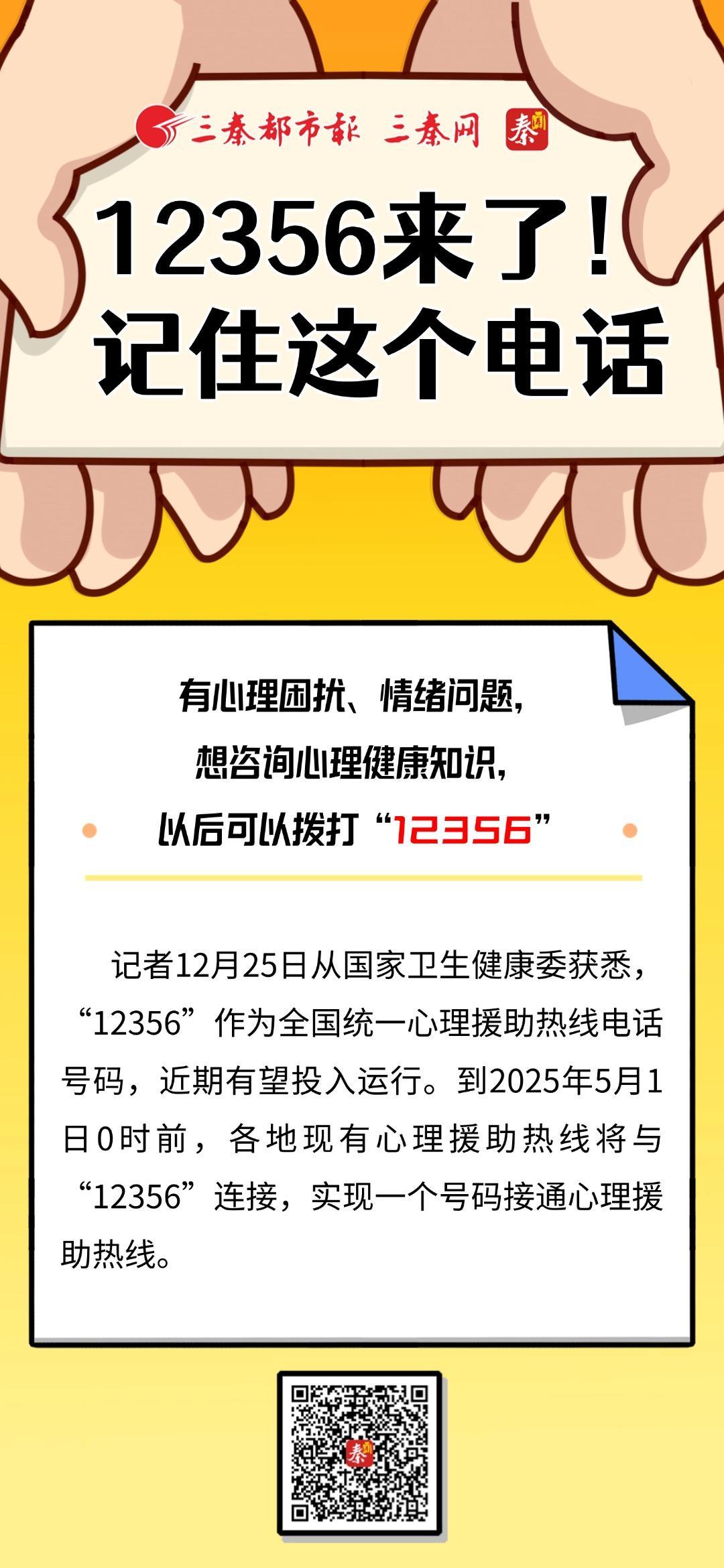 12356来了！记住这个电话