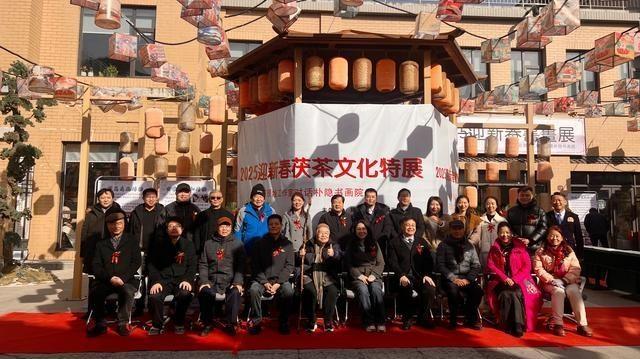 2025 迎新春书画展在泾河新城茯茶镇开幕
