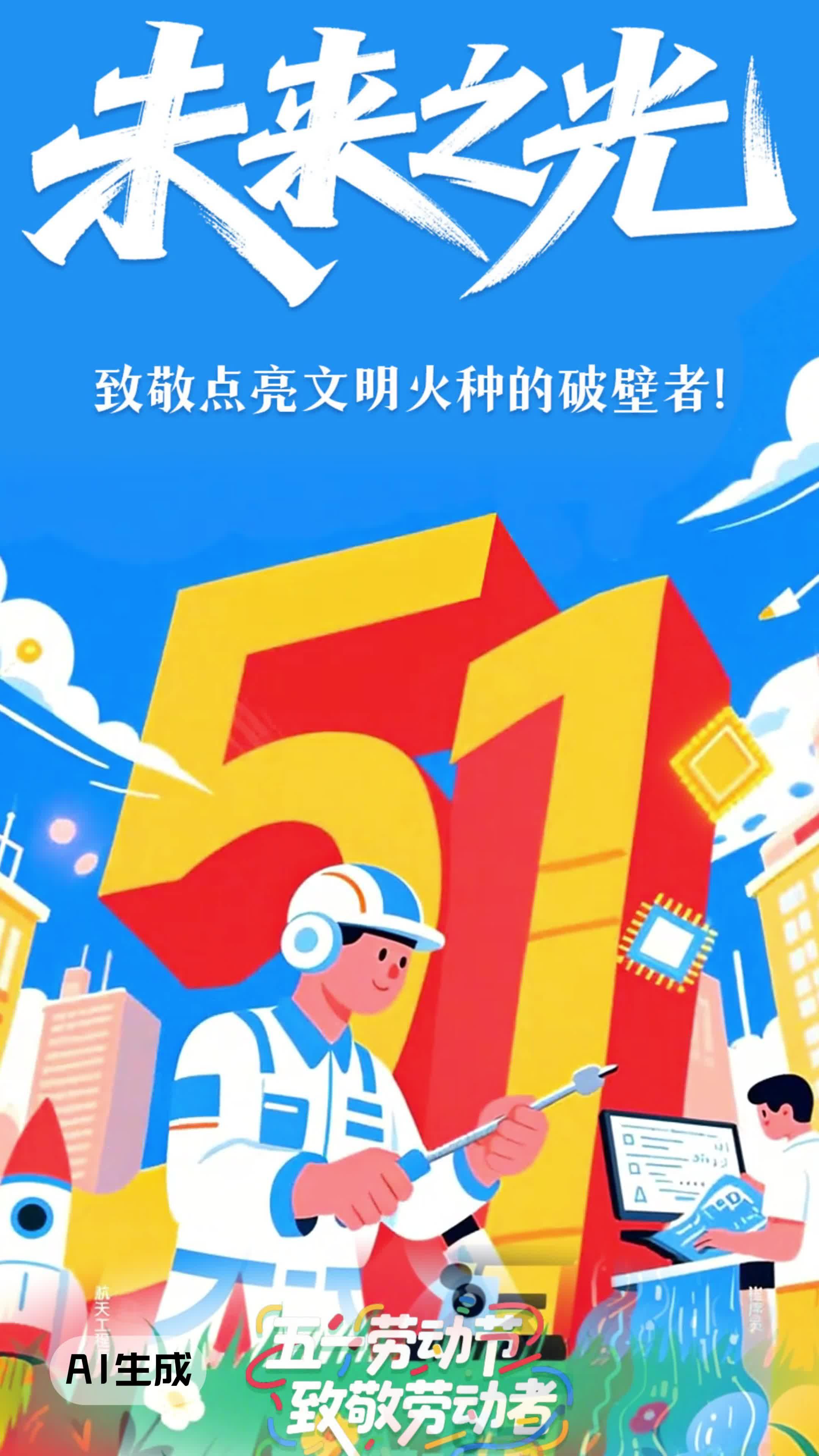 五一劳动节·致敬劳动者丨未来之光 致敬点亮文明火种的破壁者