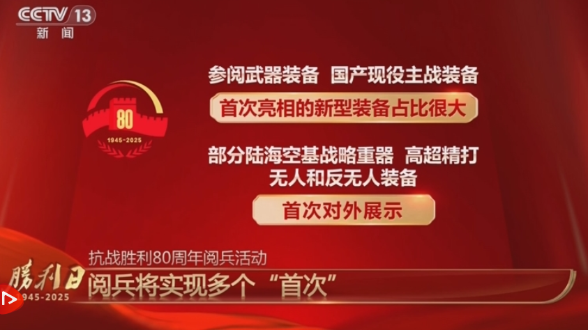设计亮点多、富含时代特色 本次阅兵将实现多个“首次”