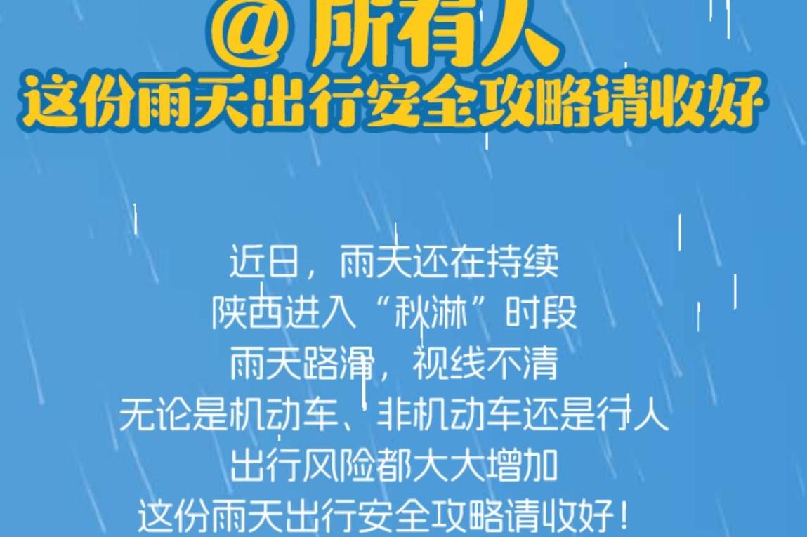@所有人 这份雨天出行安全攻略请收好