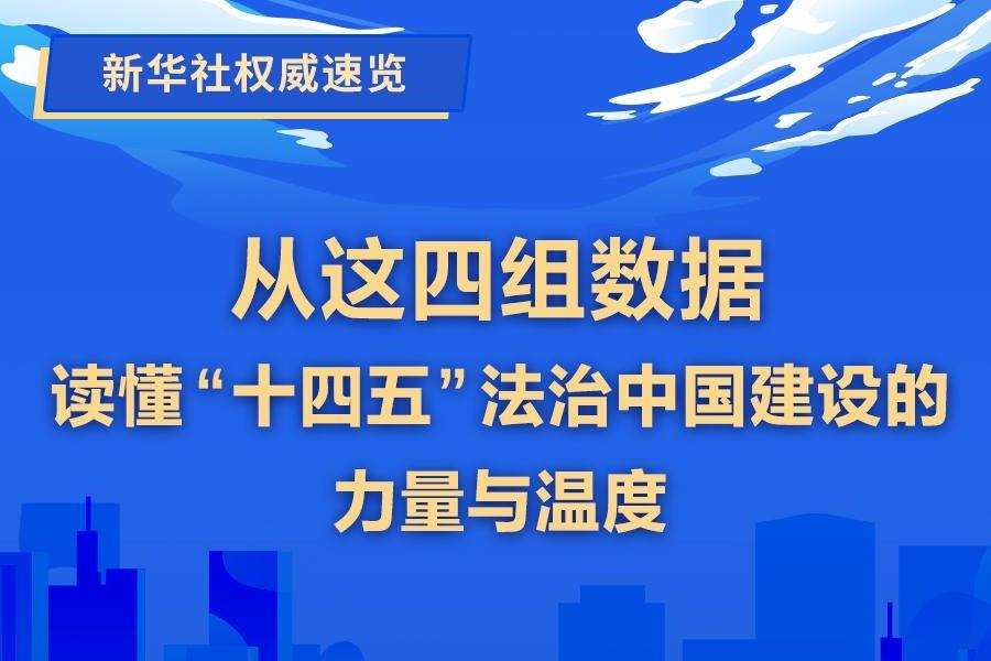 从这四组数据，读懂“十四五”法治中国建设的力量与温度