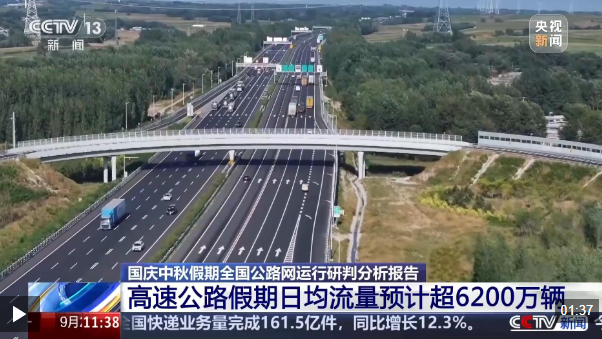 探亲、旅游客流叠加 国庆中秋假期哪些路段将迎来超大流量？
