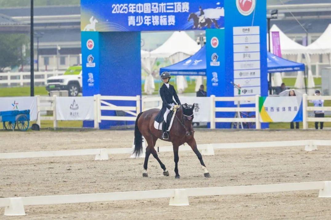 50骑驭风飞驰｜全国青少年马术三项锦标赛在秦汉新城举办