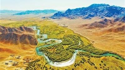 乌伦古河 生机复苏（我家门前有条河）