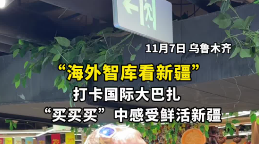 “海外智庫看新疆”打卡國際大巴扎 “買買買”中感受鮮活新疆