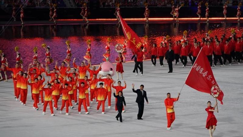 山海同辉 梦想同行——第十五届全国运动会开幕式上的新疆印记