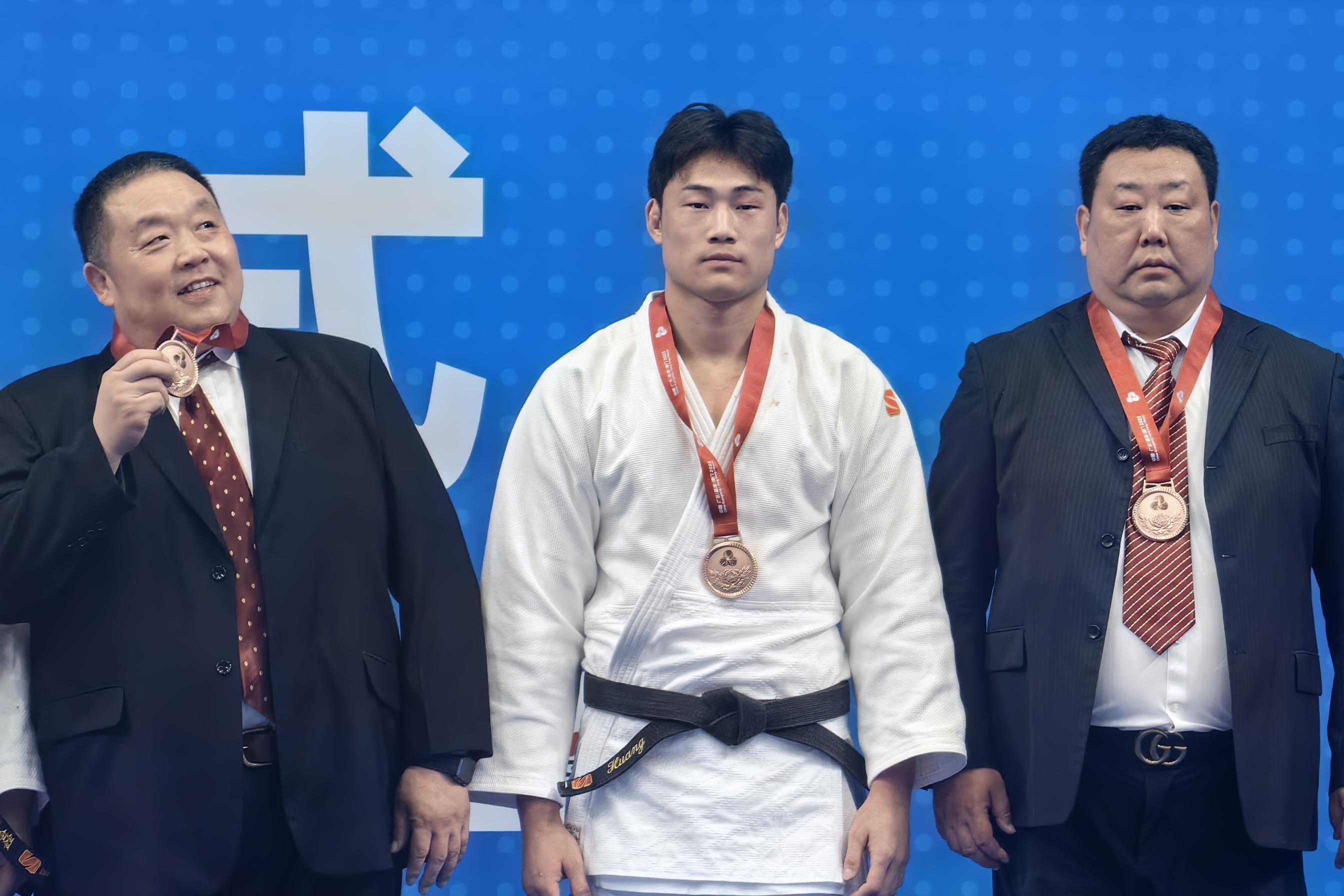 十五运会丨陕西运动员黄福春柔道摘铜