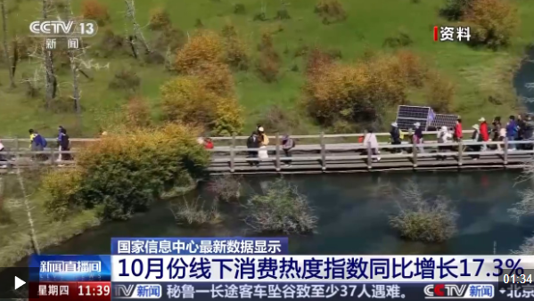 视频丨10月我国消费市场稳定向好 线下消费热度明显提升