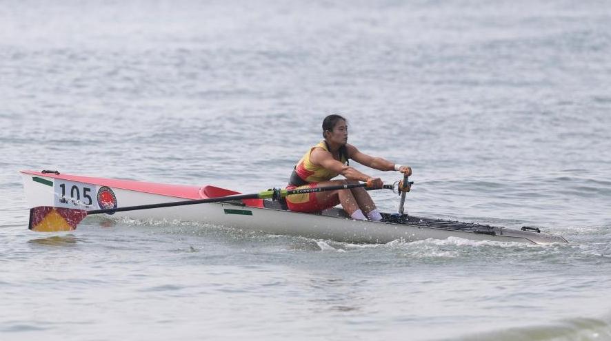 全運會｜海岸賽艇——遼寧隊馬冰冰奪得女子單人雙槳冠軍