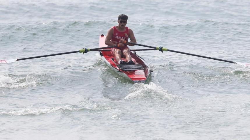 全運會｜海岸賽艇——甘肅隊劉家瑜獲得男子單人雙槳季軍