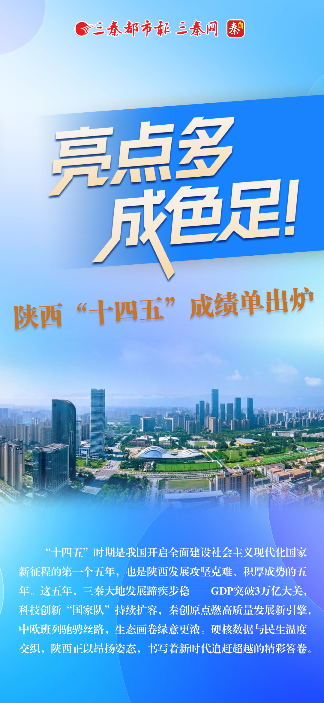 亮点多成色足！陕西“十四五”成绩单出炉