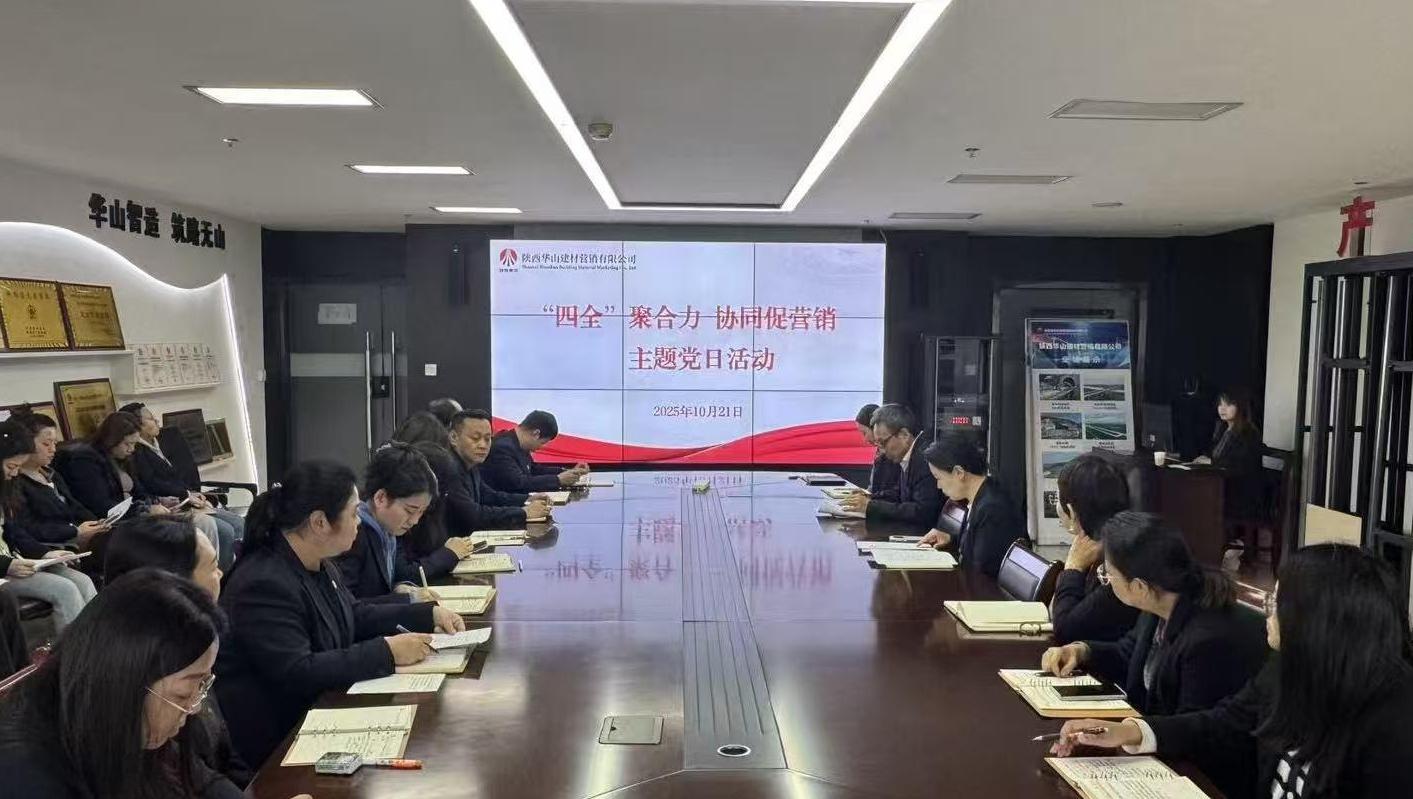 陜西建材科技華山營銷公司：扛牢黨建責任，賦能市場攻堅