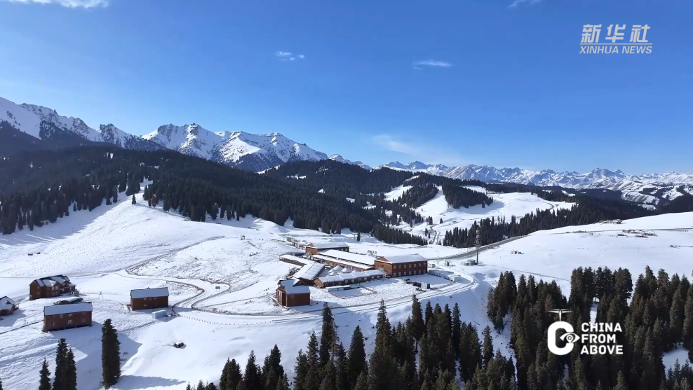 瞰中國·冰雪冬韻｜新疆昌吉：雪落天山入畫來