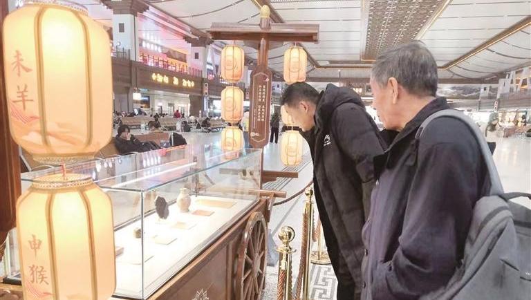 盛唐十二坊“搬”進(jìn)火車站候車廳