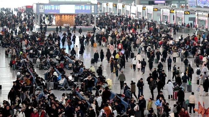 歸鄉大潮至 西安站加開臨客迎春運