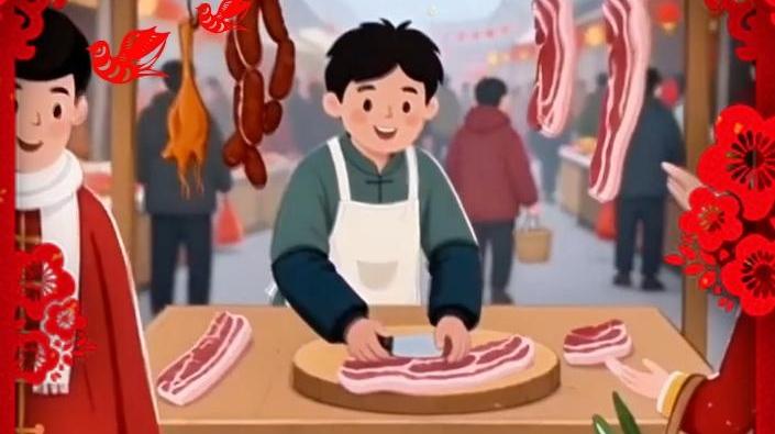 热气腾腾的中国年丨腊月廿六 割年肉