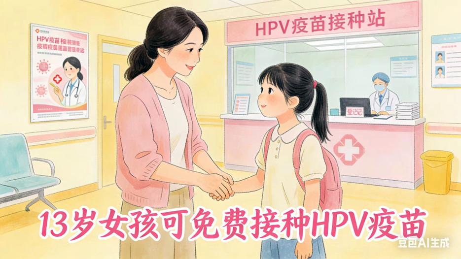 家有女儿速看！13岁可免费打HPV疫苗 家长必知4件事