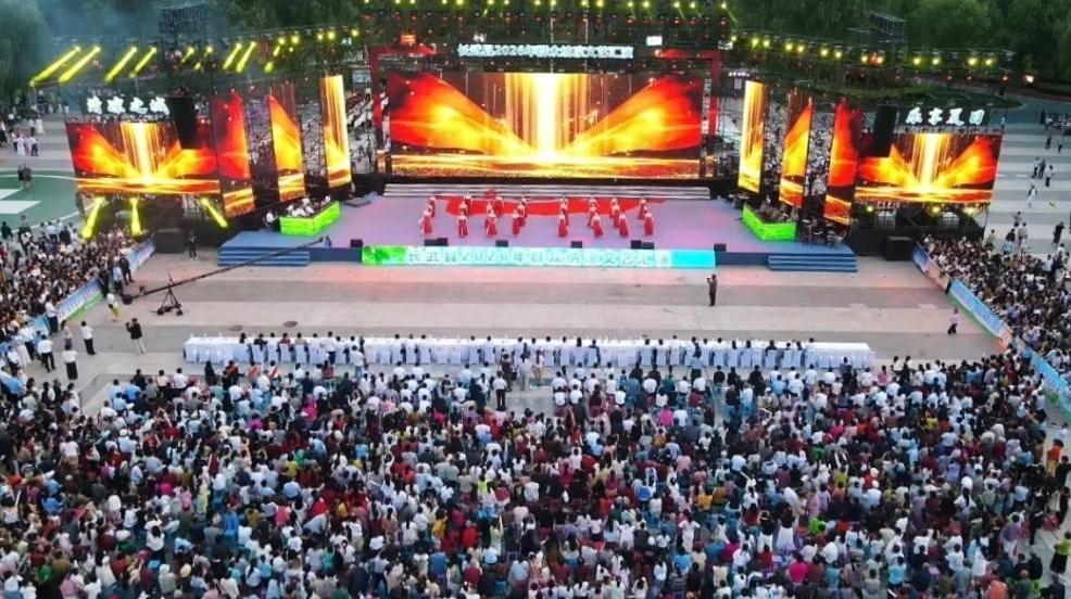 长武县举办“清凉之城 乐享夏日”群众纳凉文艺汇演·合唱展演