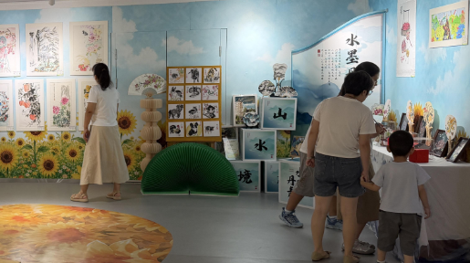 童心绘三秦 美育伴盛夏 陕西省文化馆青少年艺术画展人气满满