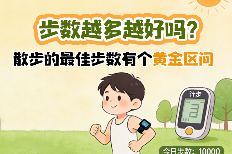 步数越多越好吗？散步的最佳步数有个黄金区间