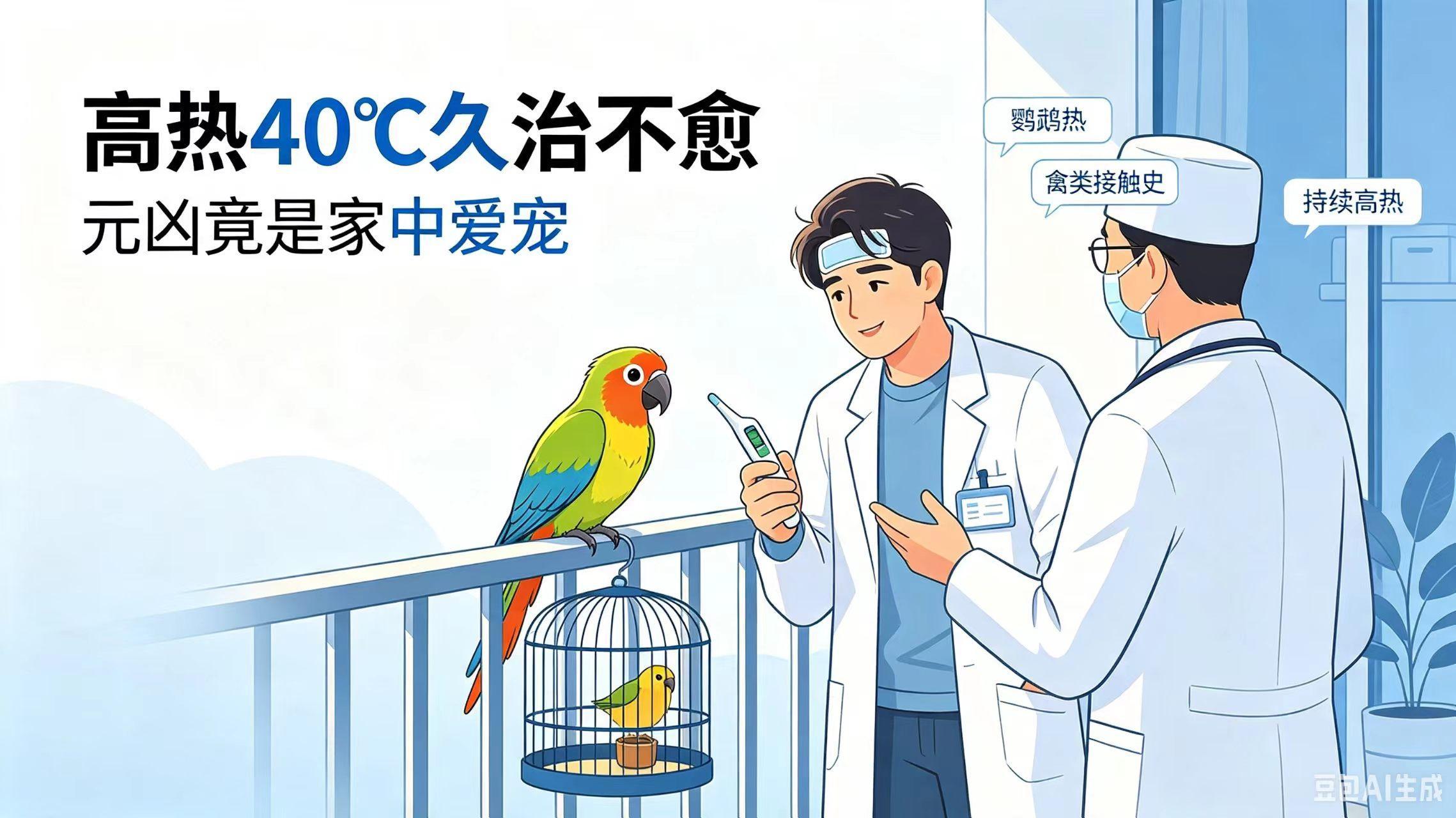 醒警惕鹦鹉热! 高烧40℃久治难愈 罪魁祸首竟是家中鹦鹉