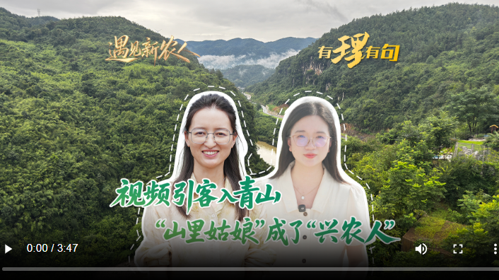 【有理有句丨遇见新农人】视频引客入青山，“山里姑娘”成了“兴农人”